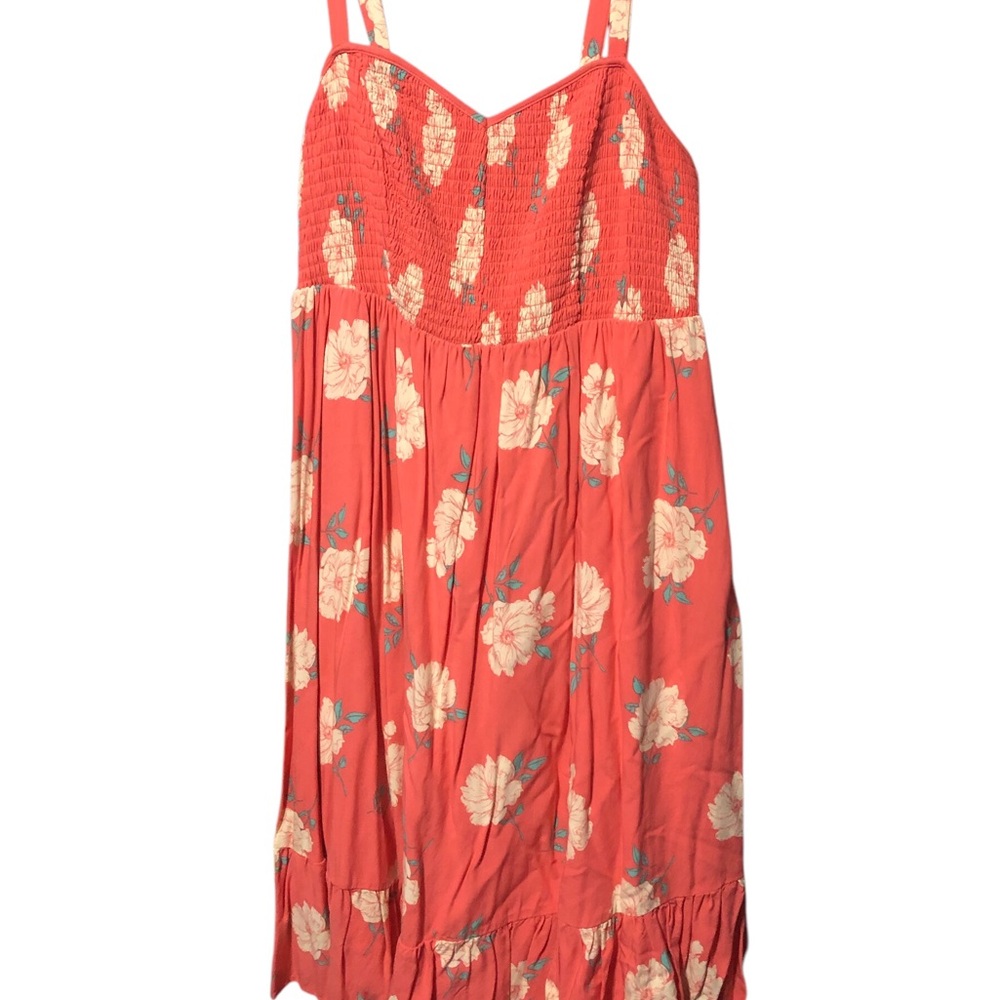 Floral Coral Dress